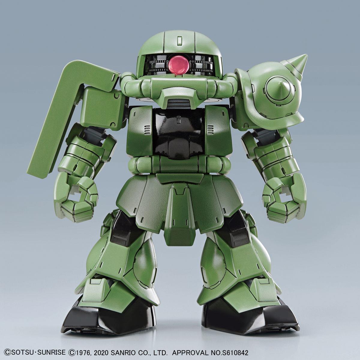 Hello Kitty/Gundam: Hello Kitty/Zaku II SD Cross Sillhouette Model