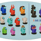 Among Us: Crewmate 4 Piece Blister Pack Set