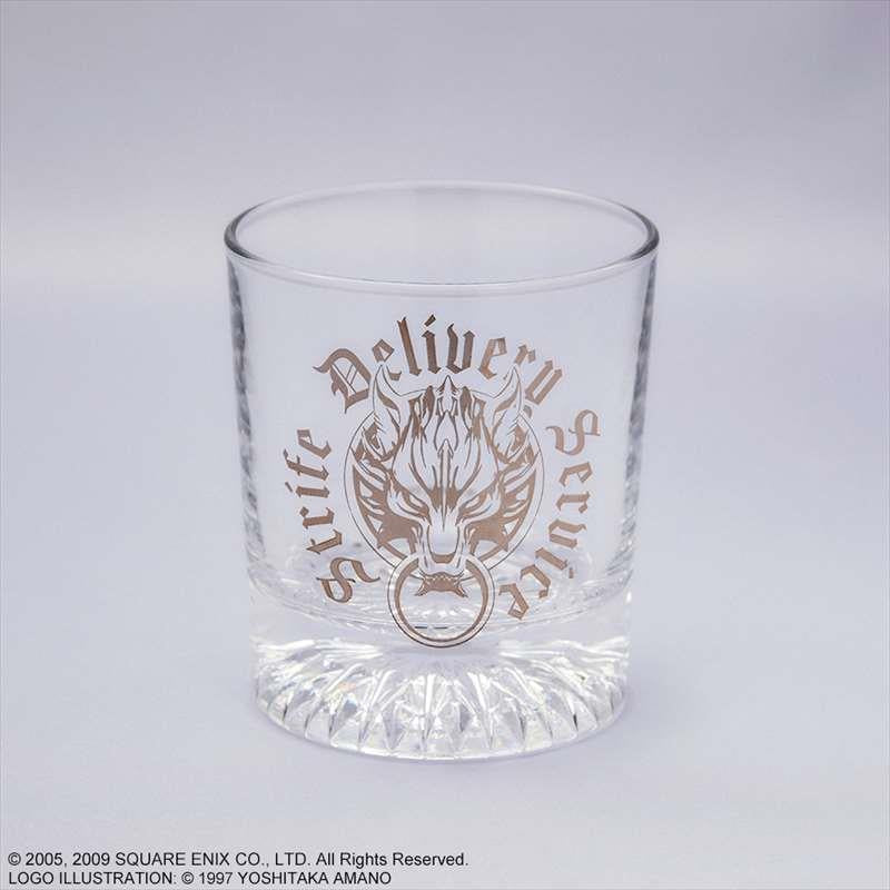 Final Fantasy VII: Advent Children: Strife Delivery Service Glass & Coaster Set with Bottle Tag