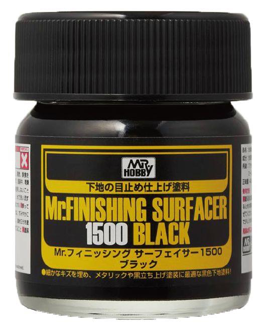 Model Primer: Mr. Finishing Surfacer 1500 (Black) - NOT SHIPPABLE