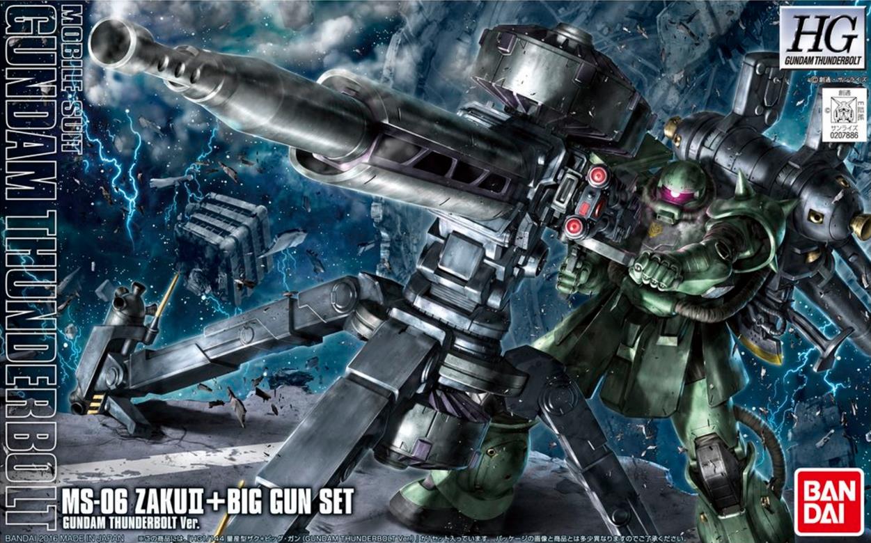 Gundam: Zaku II + Big Gun (Thunderbolt Anime Ver.) HG Model