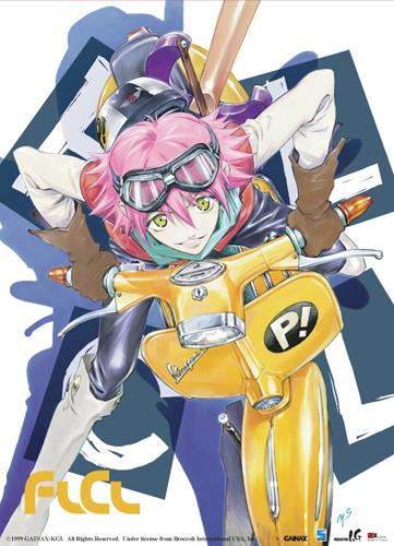 FLCL: Haruko on Vespa Wall Scroll