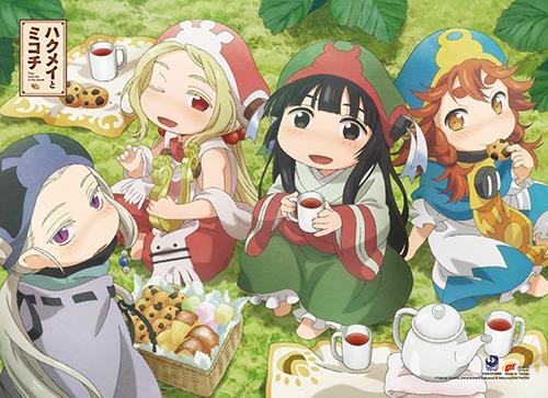 Hakumei & Mikochi: Group Eating Wall Scroll