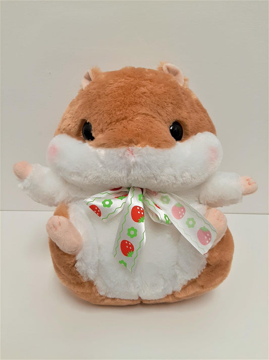 Amuse: Brown Hamster with Bow 14" Plush