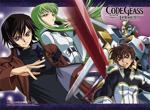 Code Geass: Lelouch, Suzaku & CC Wall Scroll