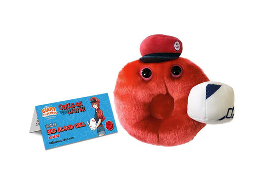 Cells at Work: X GIANTmicrobes Red Blood Cell Plush