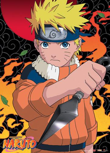 Naruto: Naruto with Kunai Wall Scroll