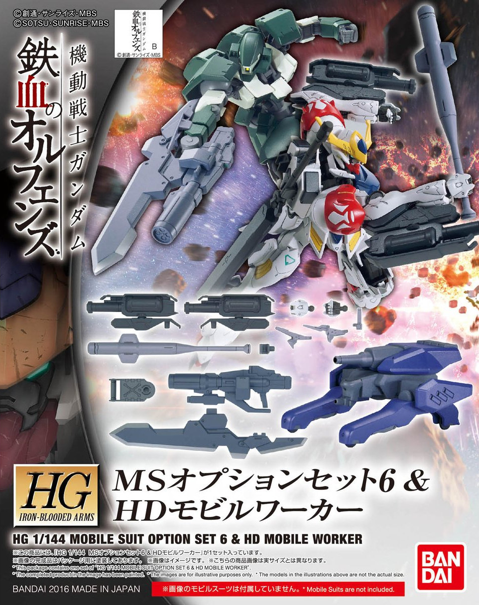 Gundam: MS Option Set 6 & HD Mobile Worker HG Model Option Pack