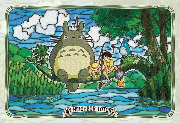 My Neighbour Totoro: 300-AC34 Totoro and Friends Fishing Artcrystal Jigsaw Puzzle
