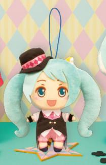Vocaloid: Hatsune Miku X Rascal the Raccoon Black Vest Mini Plush