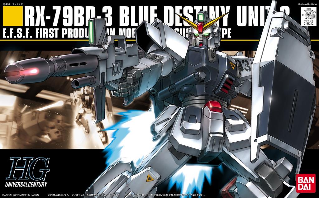 Gundam: Blue Destiny Unit 3 HG Model