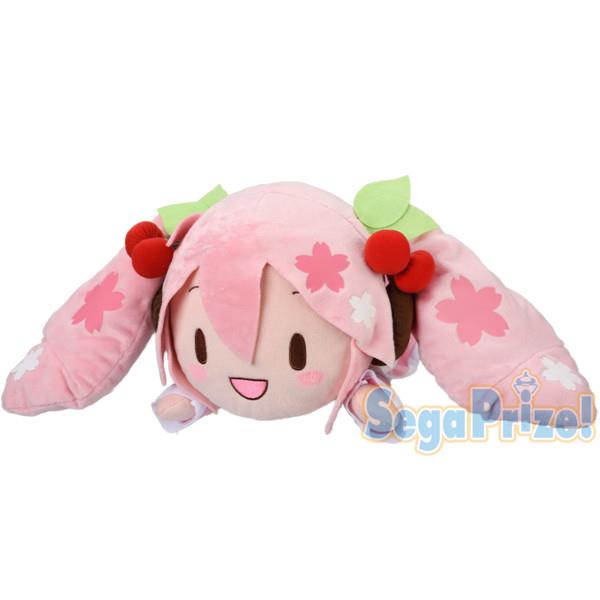 Vocaloid: Sakura Miku Nesoberi Laying Plush