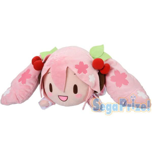 Vocaloid: Sakura Miku Nesoberi Laying Plush