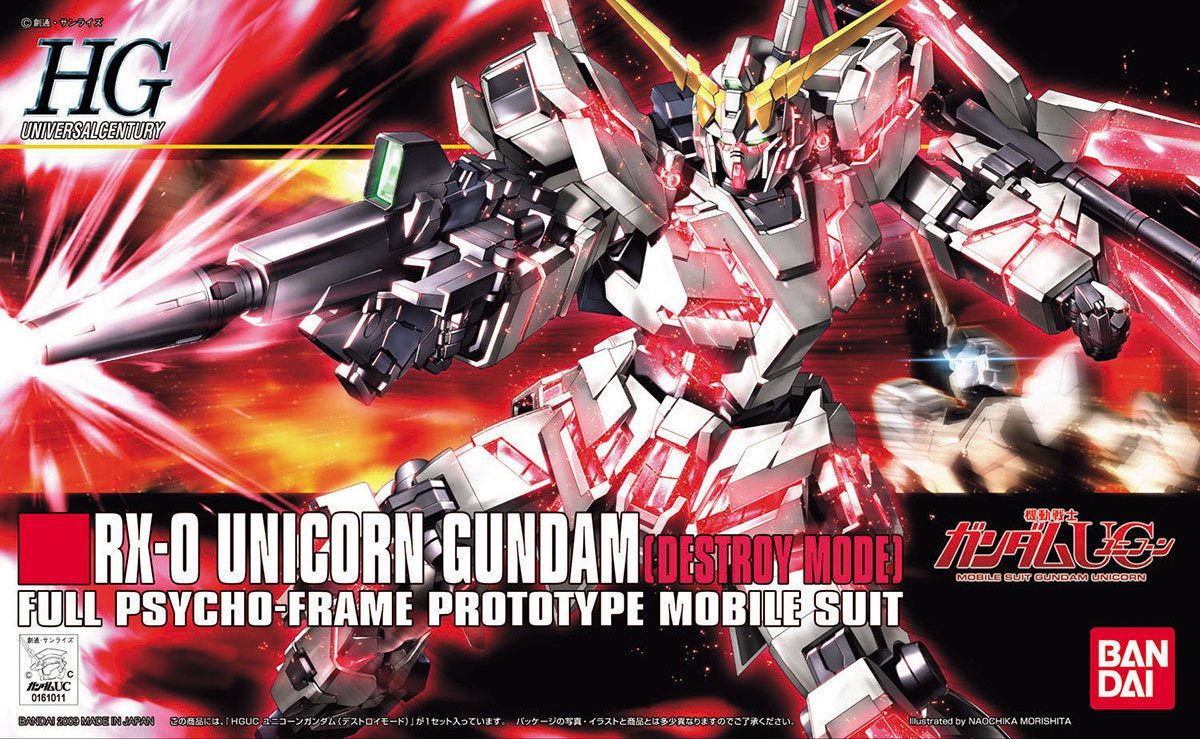 Gundam: Unicorn Gundam [Destroy Mode] HG Model