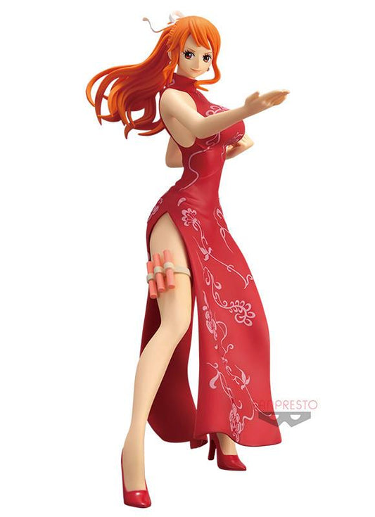 One Piece: Nami Kung Fu Style Red Ver. Glitter & Glamours Prize Figure