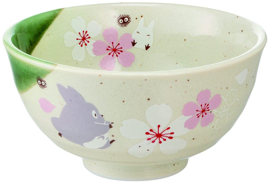 My Neighbour Totoro: Totoro Traditional Japanese Small Rice Bowl (Sakura/Cherry Blossom)