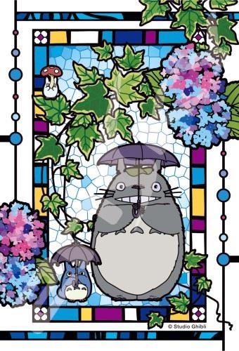 My Neighbour Totoro: 126-AC61 Totoro and Hydrangea Petite Artcrystal Jigsaw Puzzle