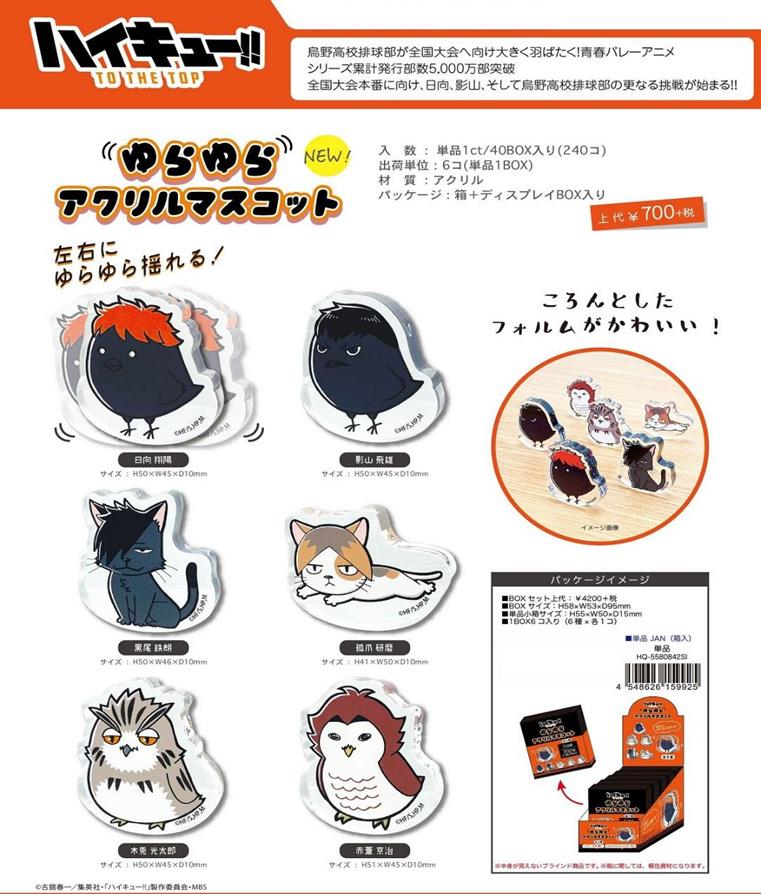 Haikyu!: Yurayura Acrylic Mascot Blind Box