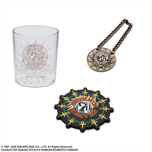 Final Fantasy VII: Seventh Heaven Glass & Coaster Set with Bottle Tag