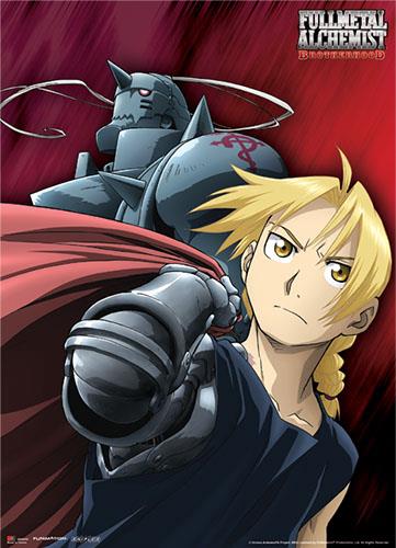 Fullmetal Alchemist Brotherhood: Elric Brothers Fabric Poster