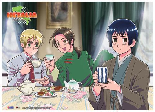 Hetalia: Tea Time Fabric Poster