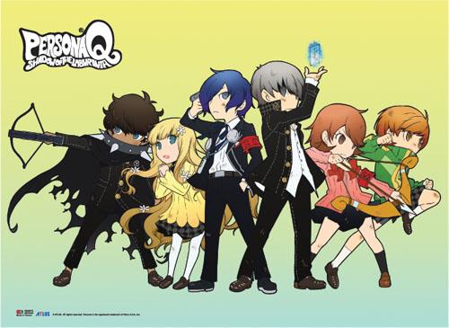 Persona Q: Group Lineup Fabric Poster