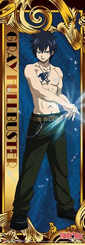 Fairy Tail: Gray Human Sized Wall Scroll - Displayed-