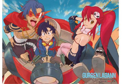 Gurren Lagann: Group in Mecha Wall Scroll
