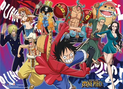One Piece: Psychedelic Crew Wall Scroll