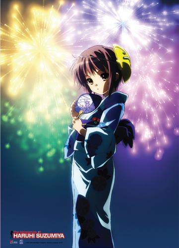 The Melancholy of Haruhi Suzumiya: Fireworks Wall Scroll