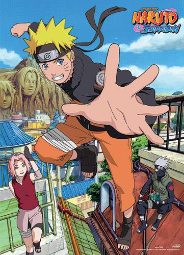 Naruto Shippuden: Naruto, Sakura & Kakashi Wall Scroll