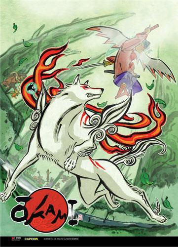 Okami: Amaterasu & Waka Wall Scroll