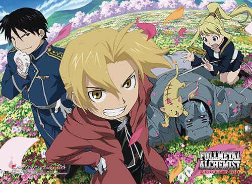 Fullmetal Alchemist Brotherhood: Group Flowers High-End Wall Scroll