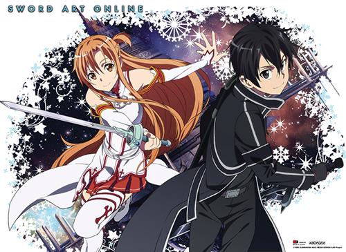 Sword Art Online: Kirito & Asuna Burst Wall Scroll