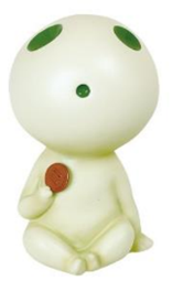 Princess Mononoke: Kodama Glow in the Dark Coin Bank
