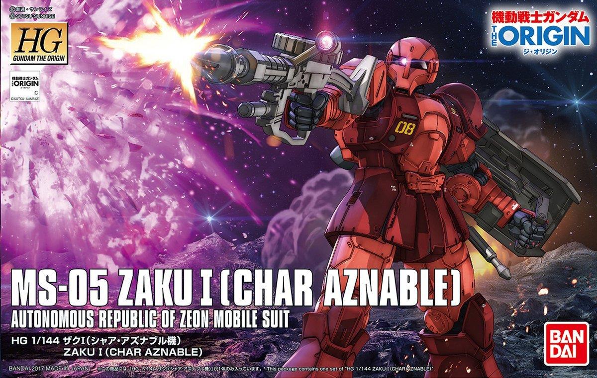 Gundam: MS-05 Zaku I (Char Aznable) HG (Gundam the Origin) Model