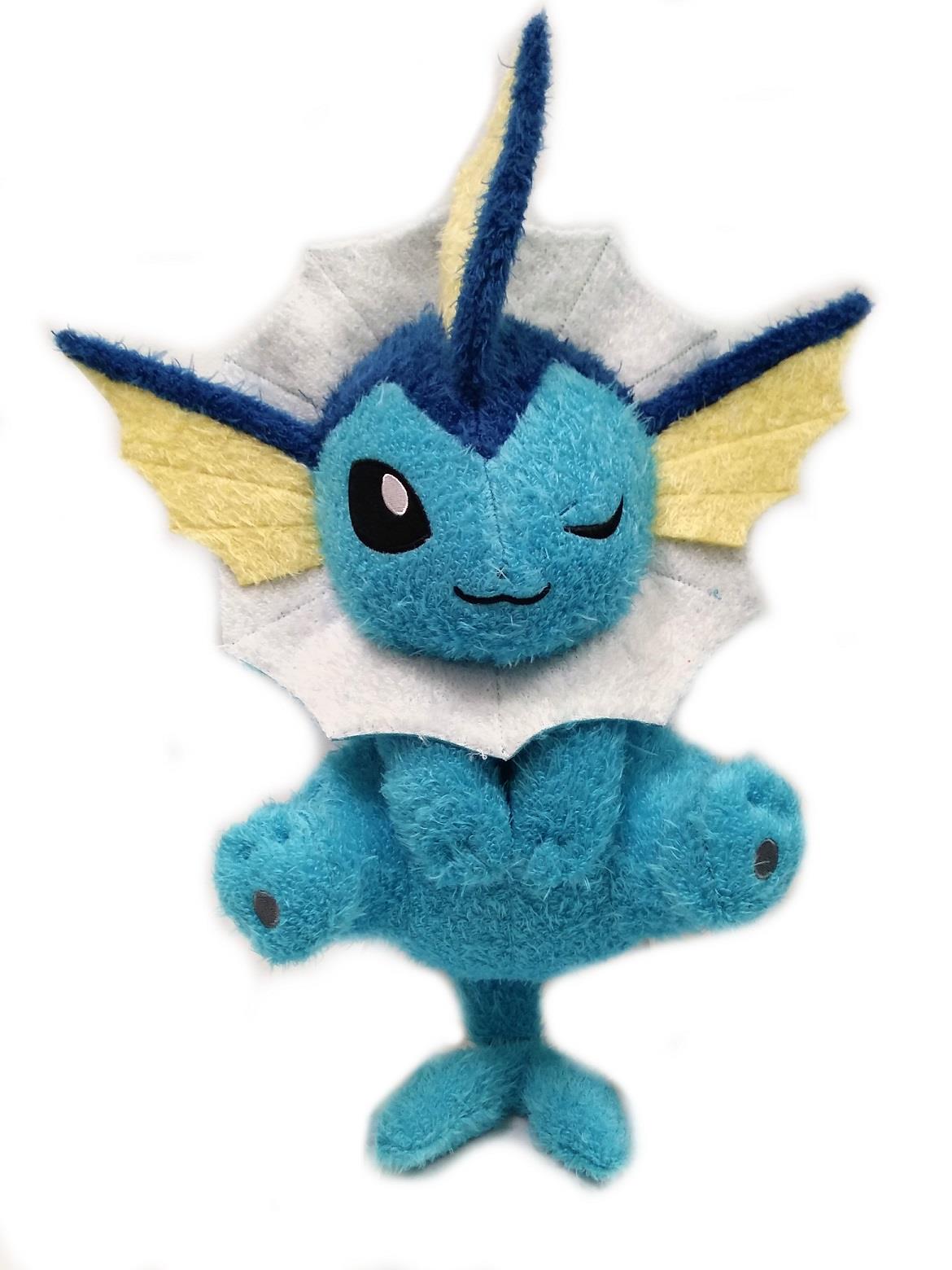 Pokemon: Vaporeon Winking 10" Fuzzy Plush