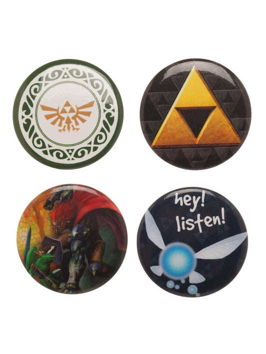 Legend of Zelda:  4-Piece Button Set