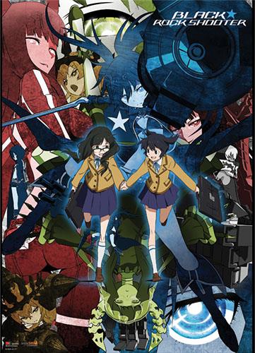 Black Rock Shooter: Girls Collage Fabric Poster