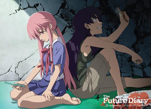 Future Diary: Yuno & Minene Fabric Poster