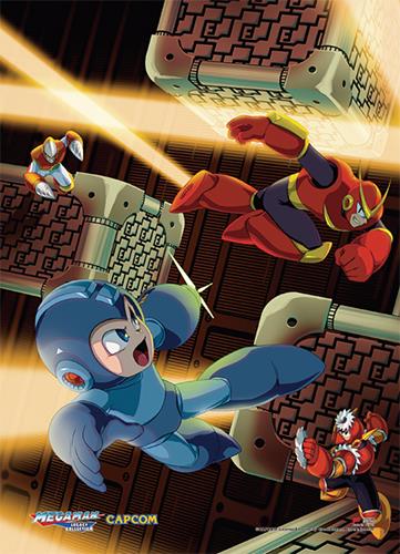Mega Man: Escape Fabric Poster