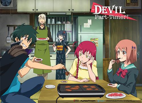 The Devil is a Part-Timer: Group Yakiniku Wall Scroll