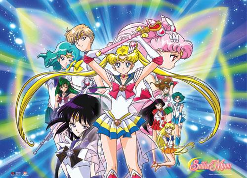 Sailor Moon: Super Sailor Moon Butterfly & Scouts Wall Scroll