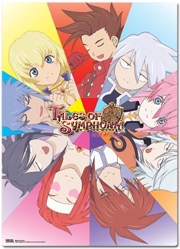 Tales of Symphonia: Character Faces Wall Scroll
