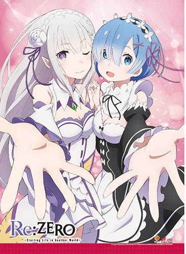 Re:Zero: Emilia & Rem Wall Scroll