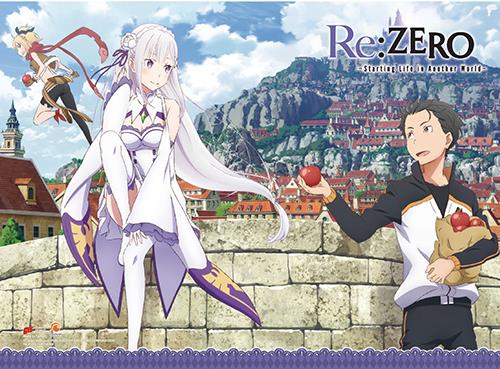 Re:Zero: Emilia, Subaru & Felt Wall Scroll