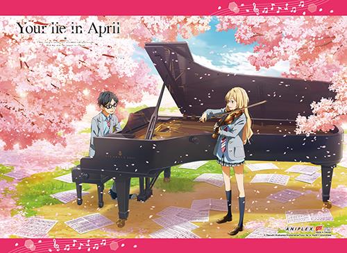Your Lie in April: Cherry Blossom Wall Scroll