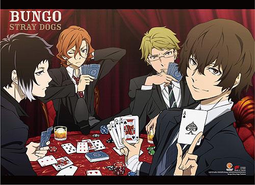 Bungo Stray Dogs: Group Cards Wall Scroll