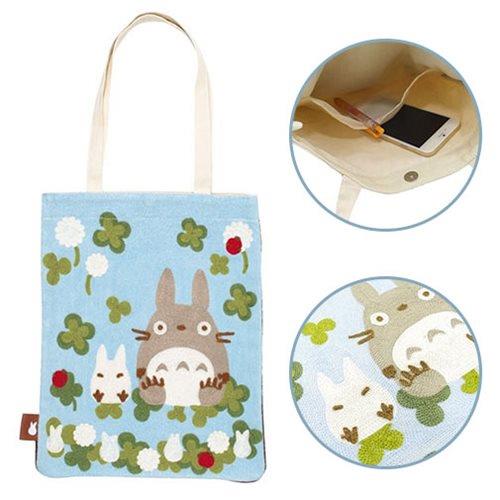 My Neighbour Totoro: Totoro with Clovers Tote Bag